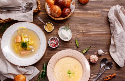 Prepara sopas reconfortantes contra el frío