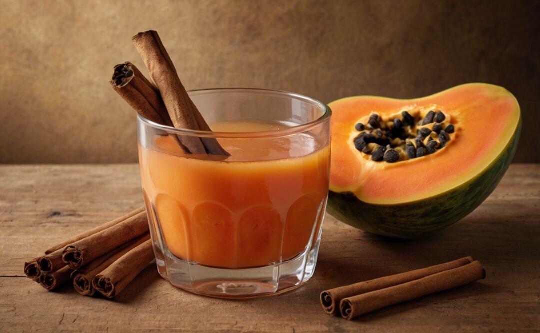 La papaya se aprovecha entera para preparar bebidas, postres, comidas y hasta aderezos. Foto: Imagen generada con IA