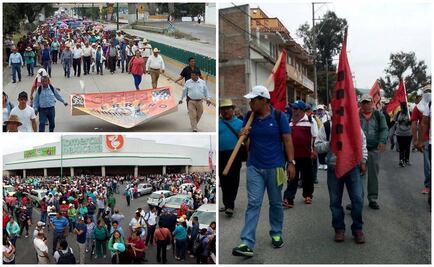 Marchan miles de maestros y padres de familia en Chilpancingo