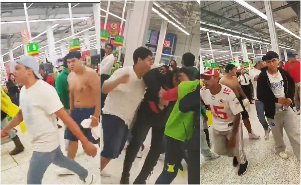 Presuntos farderos en tienda comercial. Foto: Especial