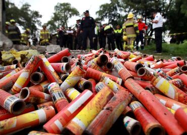 Explosión de pirotecnia en Morelia deja dos heridos