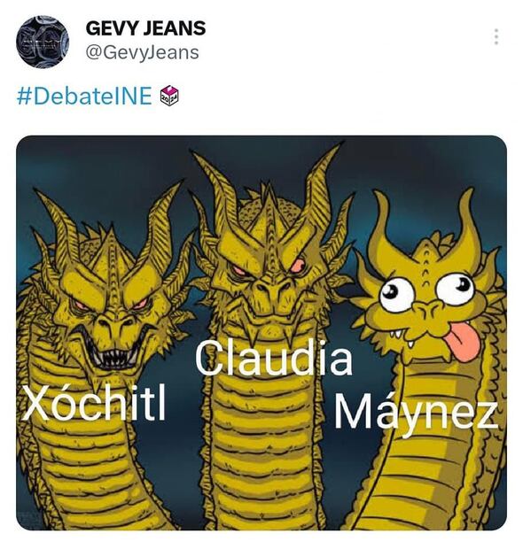 Memes Debate Presidencial 2024. Foto: Captura de pantalla