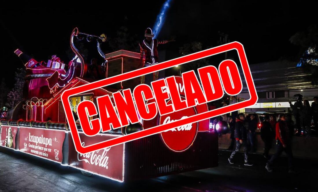 Caravana navideña de Coca-Cola es cancelada (12/12/2024) Foto: Especial