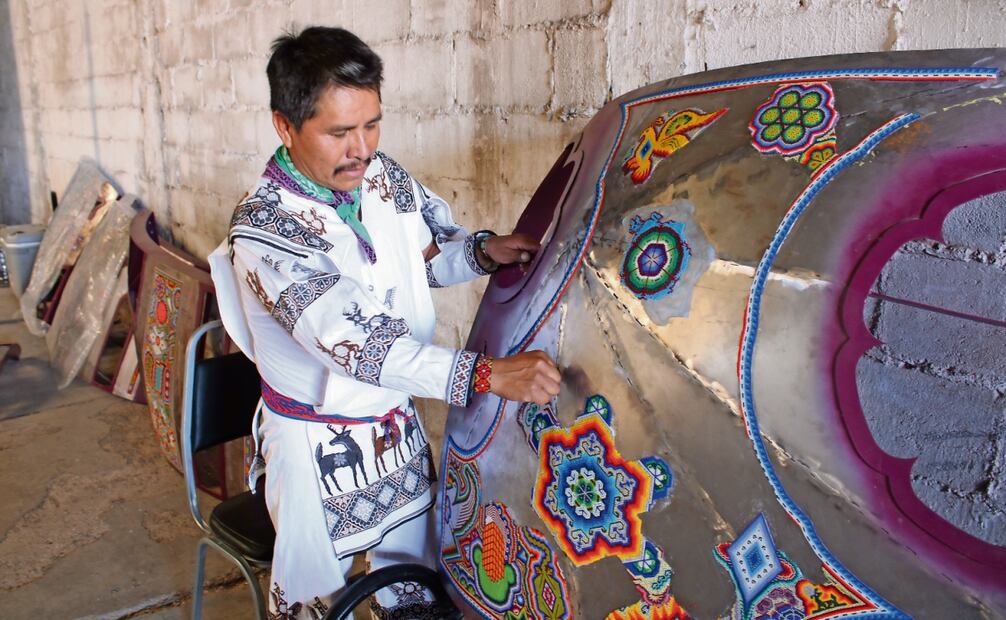 Julián Carrillo es el responsable de los wixárikas en el proyecto. Foto: Francisco Rodríguez / EL UNIVERSAL