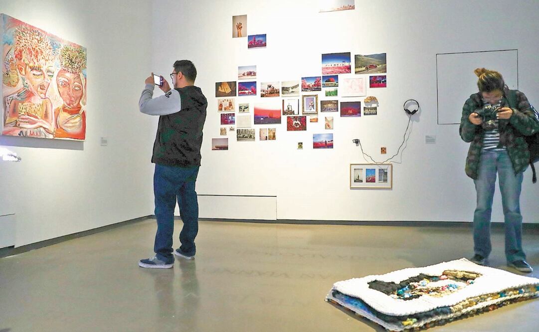 Fotografía de la exposición“Creación en Movimiento. Jóvenes Creadores del Fonca. Generación 2018/2019” en el Colegio de San Ildefonso. Foto: archivo El Universal