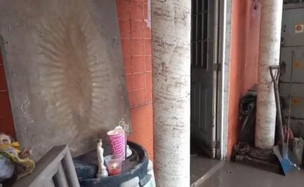 Vecinos de Tula difunden imagen de "la Virgen" aparecida en una tabla tras inundación