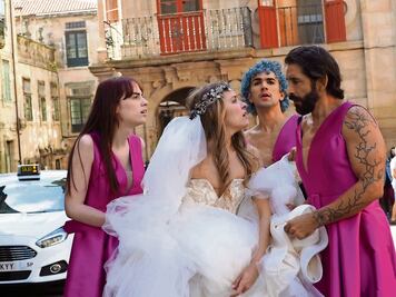 Alta costura, engaños y comedia en la cinta “Vestida de blanco”