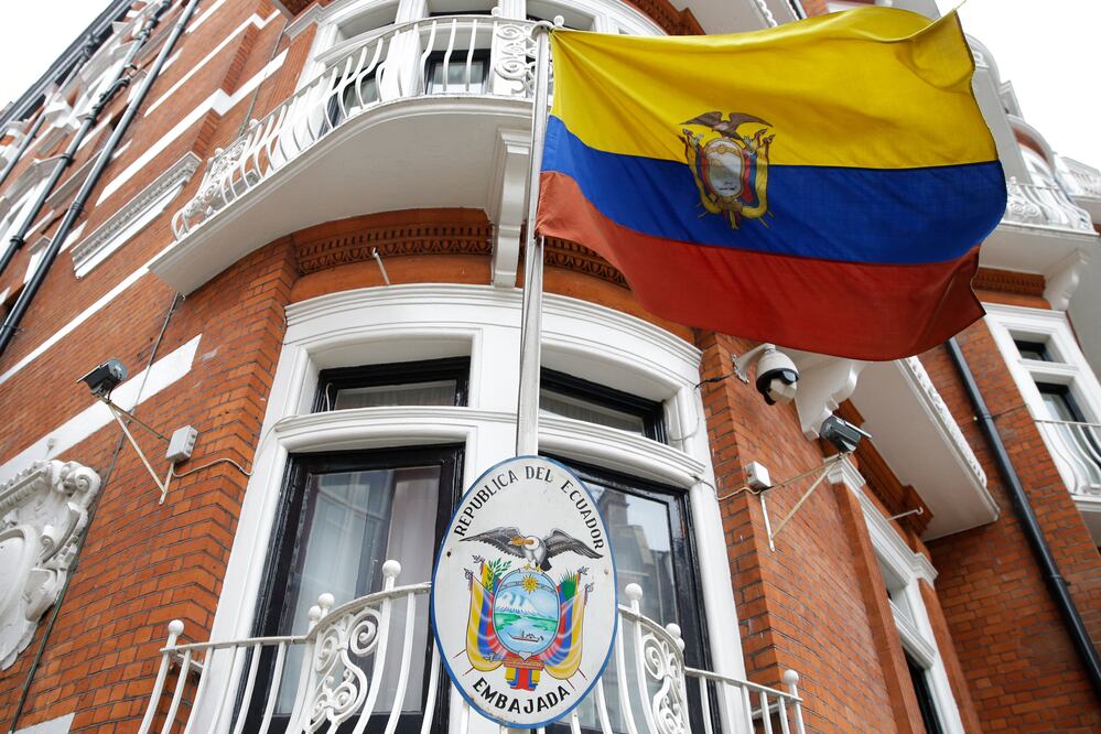 Embajada de Ecuador en Londres, Reino Unido (Foto: AP)