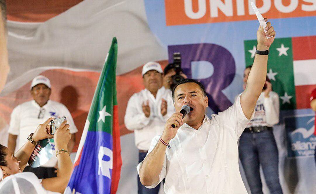 El candidato por la gubernatura de Yucatán por el PAN, PRI y Nueva Alianza, Barrera Concha, propuso la creación del programa “Yucatán Conectado”
Fotografía: especial