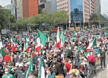 A protest against President López Obrador
