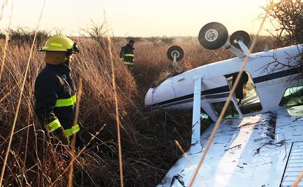 Se desploma avioneta tipo Cessna en aeropuerto de Morelia