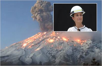 Amarillo Fase 3: Riesgo para la CDMX por actividad del Popocatépetl será solo caída de ceniza, Sheinbaum