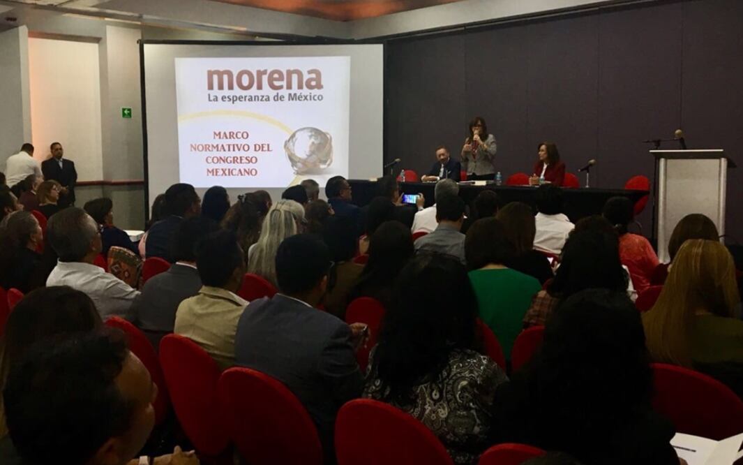 Cónclave de Morena. Foto: @yeidckol