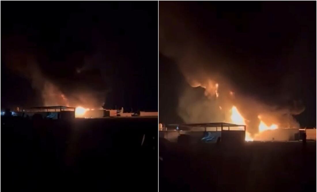 De acuerdo con los reportes, vecinos alertaron a las autoridades tras un fuerte estruendo, seguido del incendio de una bodega. (26/02/2025) Foto: Captura de video