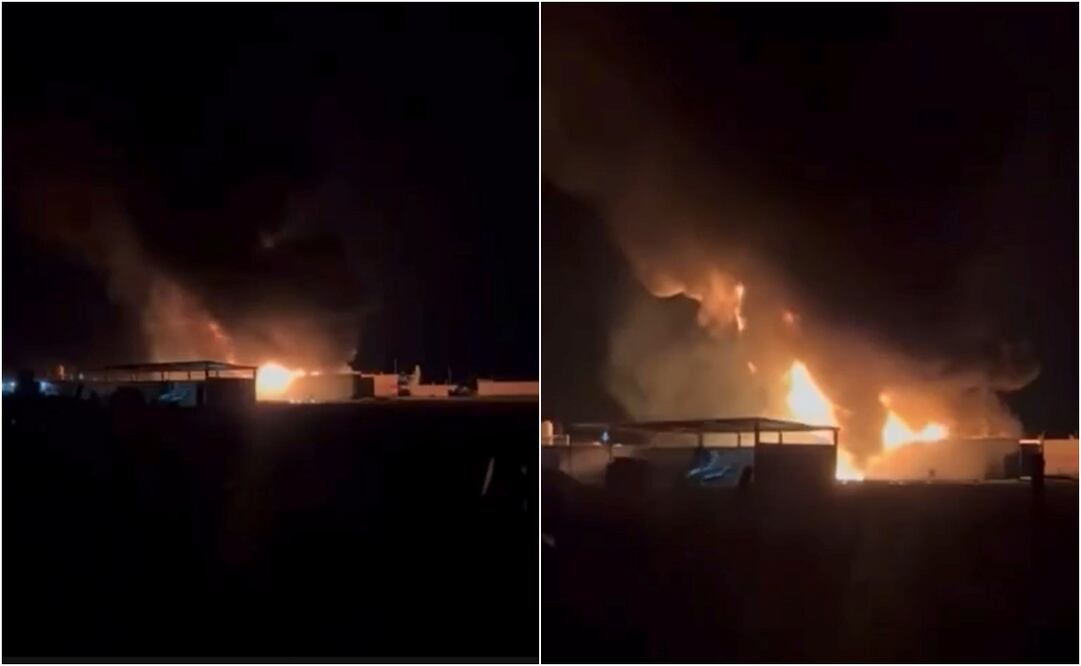 De acuerdo con los reportes, vecinos alertaron a las autoridades tras un fuerte estruendo, seguido del incendio de una bodega. (26/02/2025) Foto: Captura de video