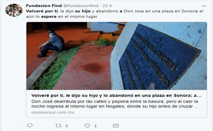 Viralizan en redes sociales búsqueda de hijo de don José