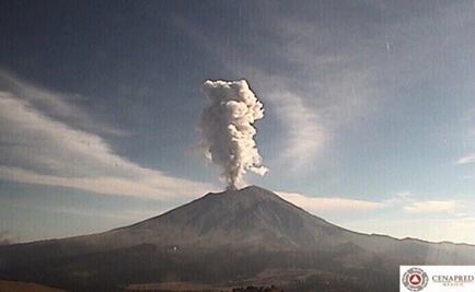 Volcán Popocatépetl emite 705 exhalaciones en las últimas 24 horas