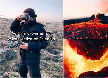 VIDEO: Influencer capta impresionantes imágenes de volcán activo en Islandia