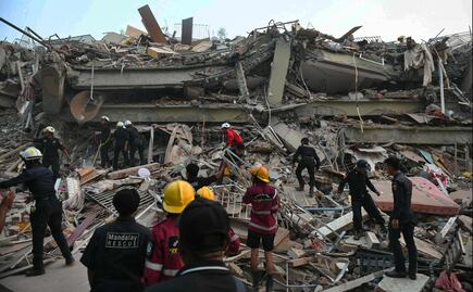 FOTOS: Devastador terremoto en Myanmar y Tailandia deja más de mil muertos y cientos de heridos