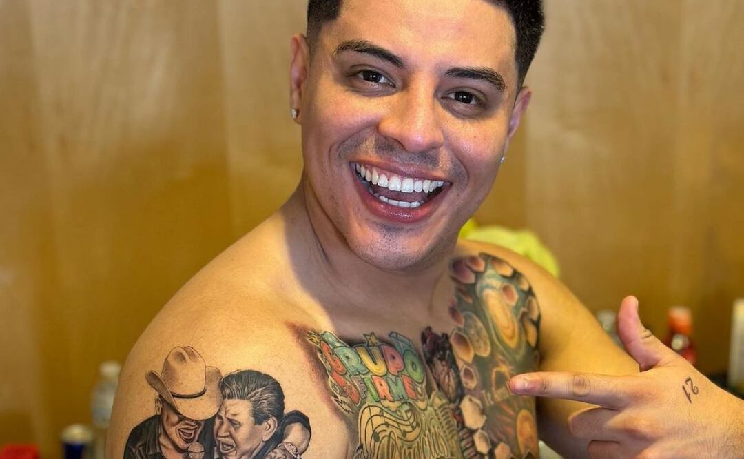 Eduin Caz y sus tatuajes. Foto: Instagram @eduincaz