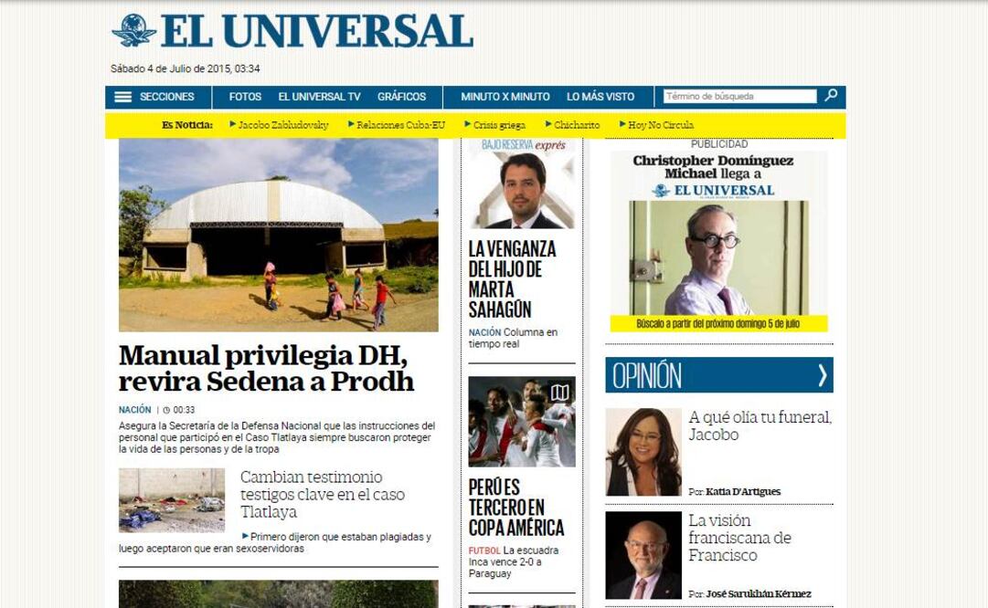 EL UNIVERSAL online concreta renovación