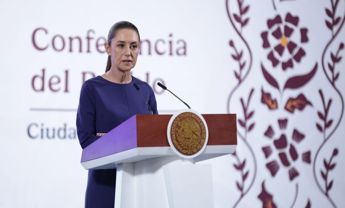 Conferencia matutina de Claudia Sheinbaum el 7 de mayo de 2025 en Palacio Nacional. Foto: Fernanda Rojas / EL UNIVERSAL