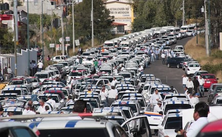 Taxistas se manifiestan contra plataformas también en Michoacán