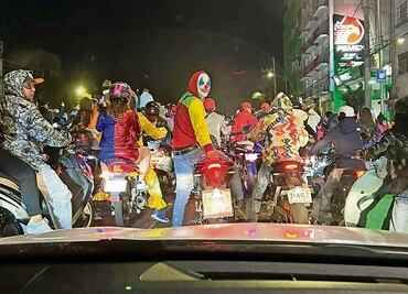 Oooootra “Rodada del Terror” recorre la CDMX; crean caos vial en Calzada de Tlalpan, VIDEOS