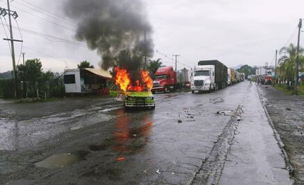 Campesinos queman patrulla en Veracruz