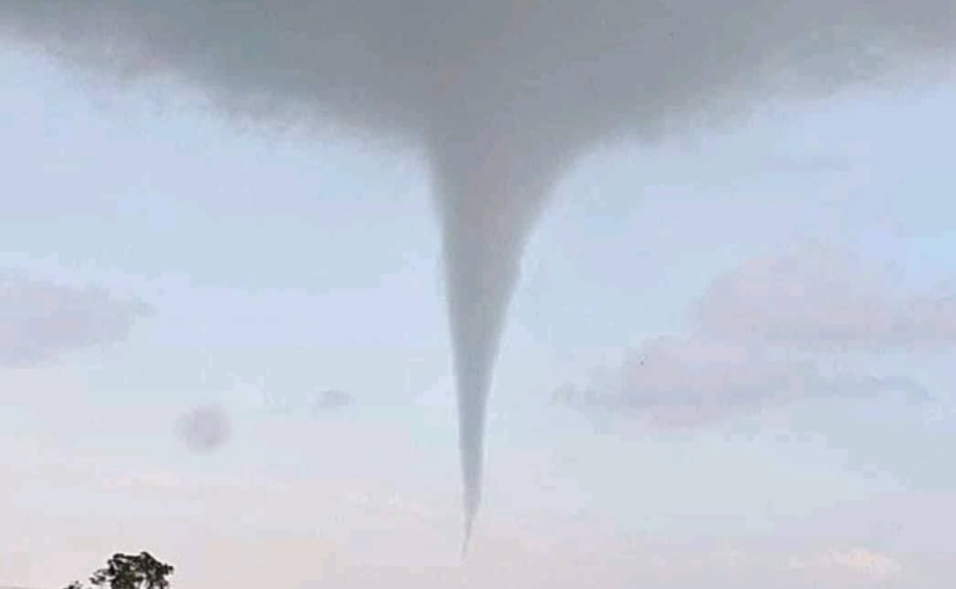 Tornado pega a comunidad en Veracruz (29/10/2025). Foto: Especial