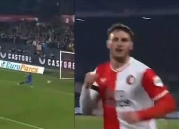 Santiago Giménez anota con el Feyenoord y acecha el liderato de goleo en la Eredivise