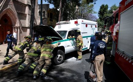 Bebé sobrevive a incendio de ambulancia