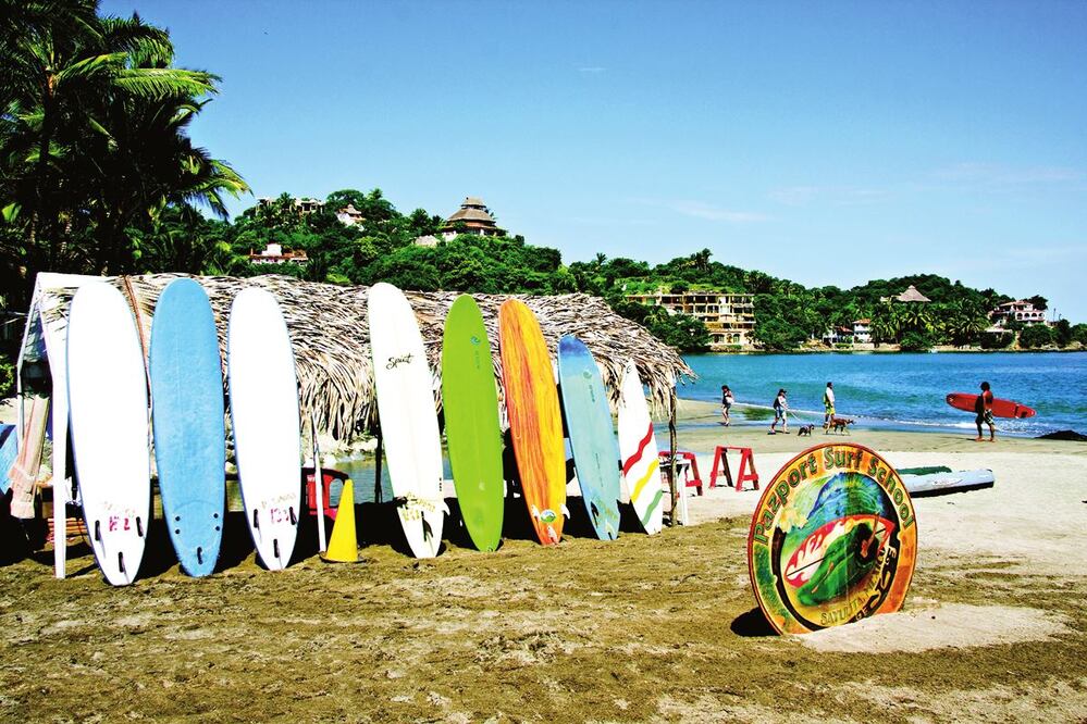 Sayulita, a la medida de quienes quieren relajarse o tomar una clase de surf. Foto: Nayarit enamora