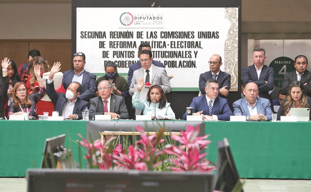 Las comisiones unidas de Reforma Política-Electoral, Puntos Constitucionales y Gobernación y Población avalaron el dictamen de reforma electoral. Foto: ESPECIAL