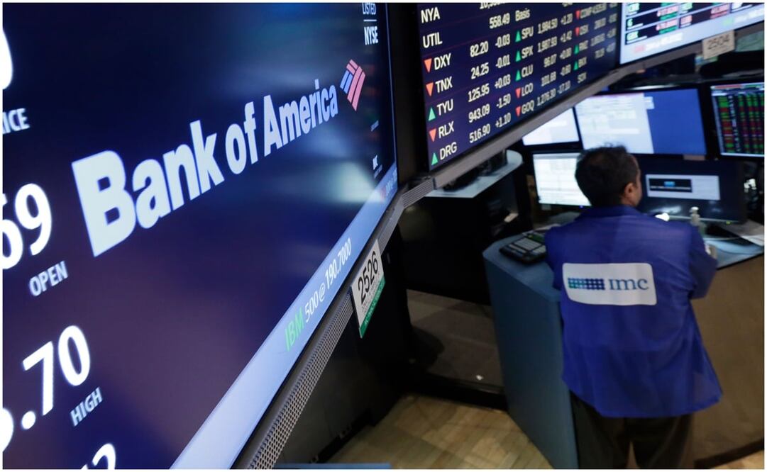 En el tercer trimestre de 2023, Bank of America ganó 7 mil 800 millones de dólares, un 10% más, gracias a que los ingresos crecieron un 3% en tasa interanual. Foto: AP
