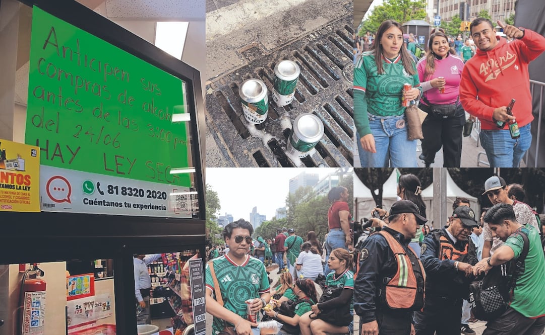 Debido a la ley seca, establecimientos formales pedían anticipar las compras, y las autoridades reforzaron las revisiones para inhibir el consumo de alcohol en la vía pública. Fotos: Osmar Alvarado, Gabriel Pano, Santiago Cadena, EL UNIVERSAL y Especial.