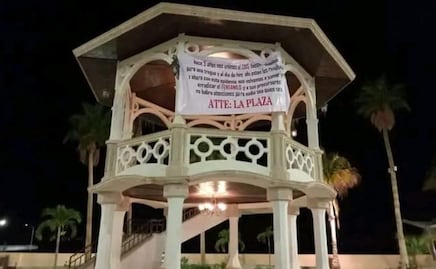 Aparecen “narcomantas” contra tráfico de fentanilo, ahora en Baja California Sur