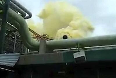 Reportan nube amarilla en refinería de Pemex en Salamanca 