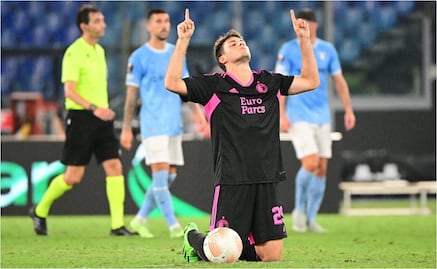 Doblete de Santiago Giménez con el Feyenoord en la Europa League