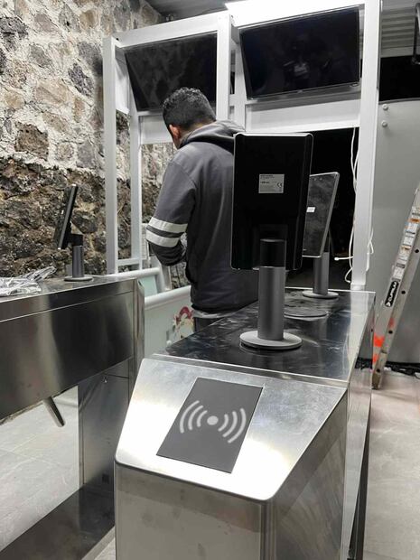 CCH Sur presenta avances del Proyecto de Seguridad del plantel, en trabajos del control de acceso. Foto: Especial