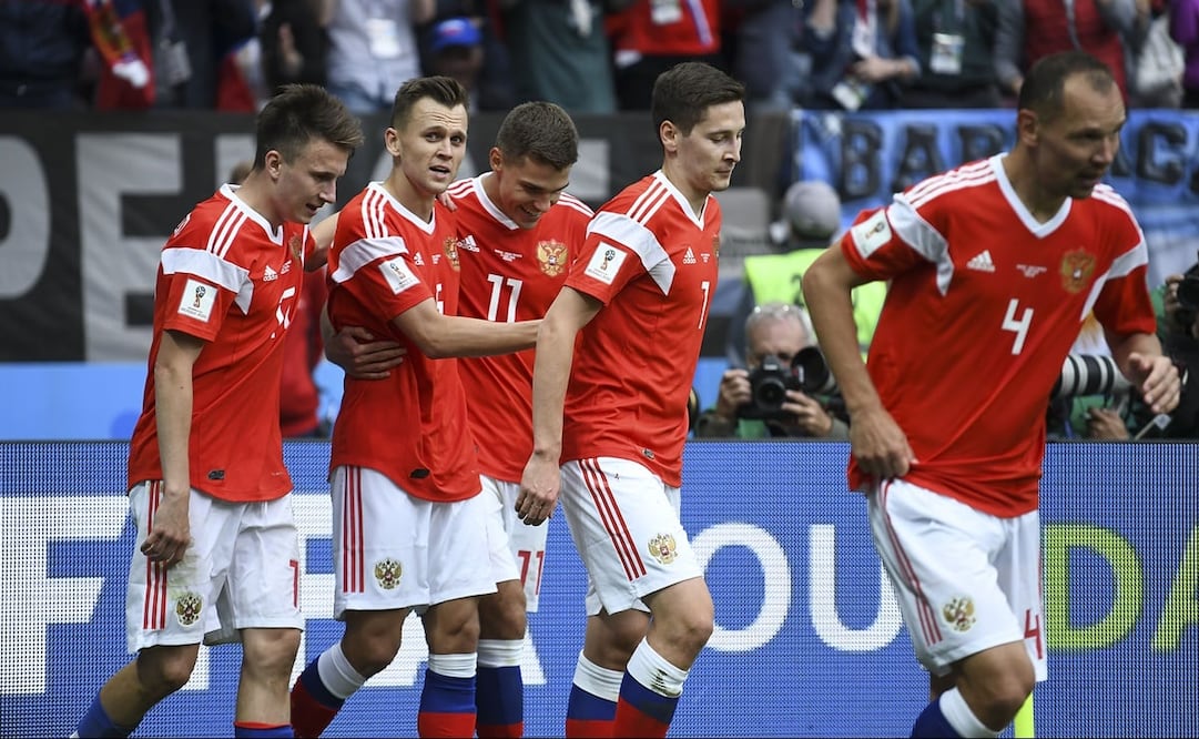 Rusia ante Arabia Saudita en el juego inaugural de la Copa del Mundo del 2018 - FOTO: Imago7