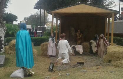 Se roban Niño Dios de nacimiento monumental en Tamaulipas