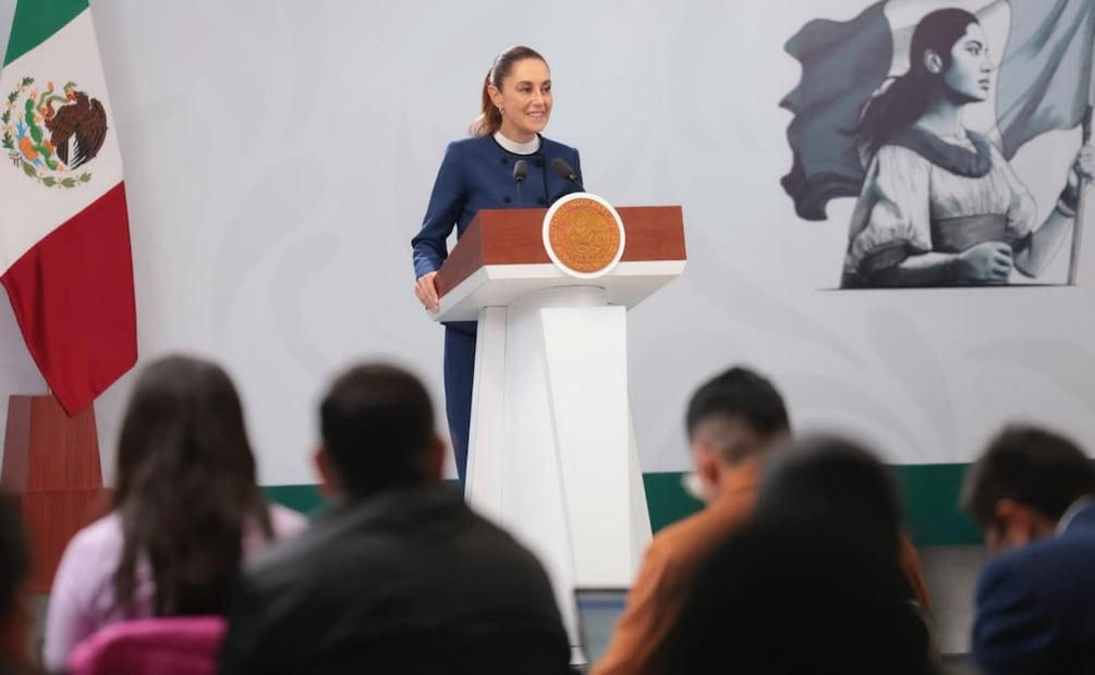 Presidenta Claudia Sheinbaum Pardo durante su conferencia desde Jalisco (06/03/2026). Foto: Presidencia