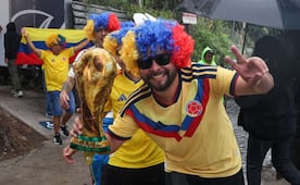 "Vamos, vamos Colombia, esta noche tenemos que ganar"; aficionados toman las calles previo al partido contra Uzbekistán