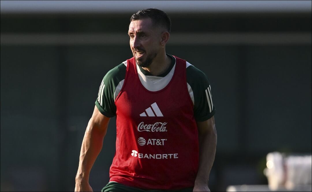 Héctor Herrera, durante un entrenamiento con la Selección Mexicana. FOTO: Imago7