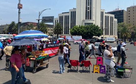 FOTOS: Bicitaxis y ambulantes, los “ganones” de las marchas y bloqueos en la CDMX