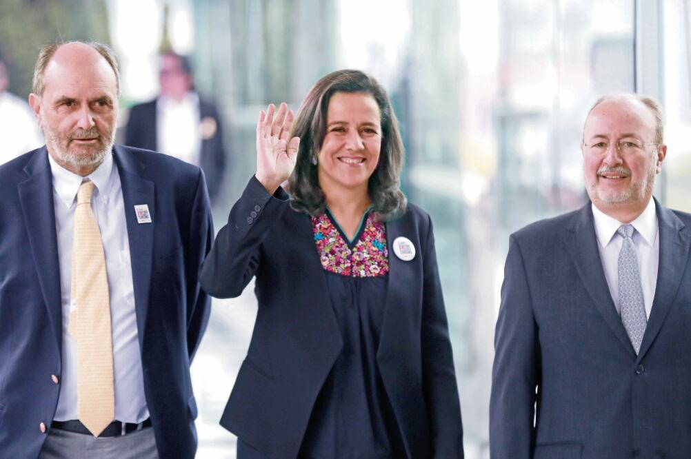 Luego de participar en el Foro Nacional de Turismo, Margarita Zavala le pidió formalidad a Andrés Manuel López Obrador, pues dijo que es lamentable que cambie de opinión sobre la construcción del NAIM. Foto: ALEJANDRA LEYVA. EL UNIVERSAL
