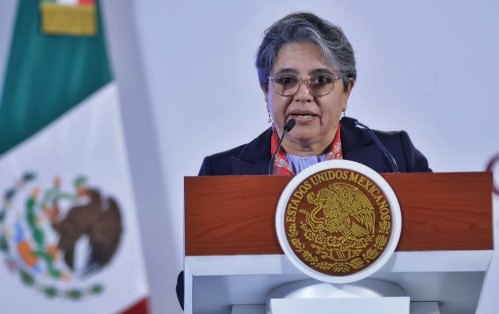 Después del anuncio que hizo la presidenta Claudia Sheinbaum del cambio de nombre, Raquel Buenrostro presentó la Secretaría Anticorrupción y Buen Gobierno, en sustitución de la Secretaría de la Función Pública que encabeza. Foto: Fernanda Rojas/EL UNIVERSAL