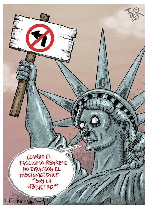 Distópico. Cartón de FER