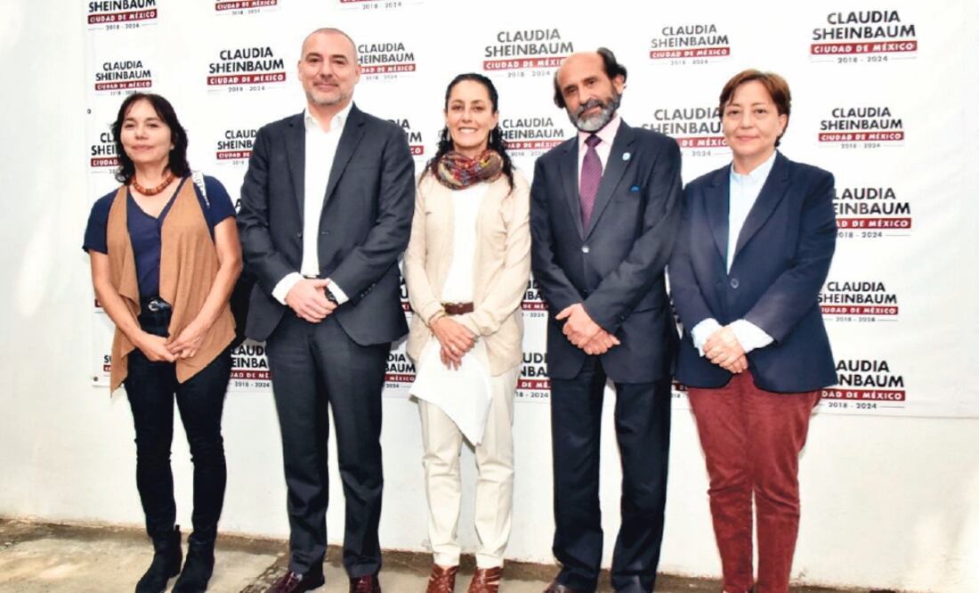 Claudia Sheinbaum (centro), comentó que la participación de la ONU y la FAO sólo es para asesorías, pero que buscará, en un futuro, que su gobierno gestione financiamiento para proyectos específicos, a través de fondos verdes. Foto: ESPECIAL